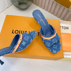 New Monogram Heel Sandals