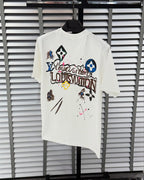 New Ink splashing print t-shirt