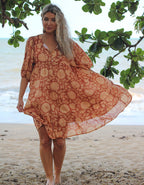Neera Short Dress in Masala - Lined
