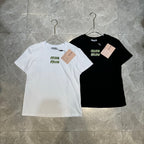 Green Rhinestone Letter T-shirt