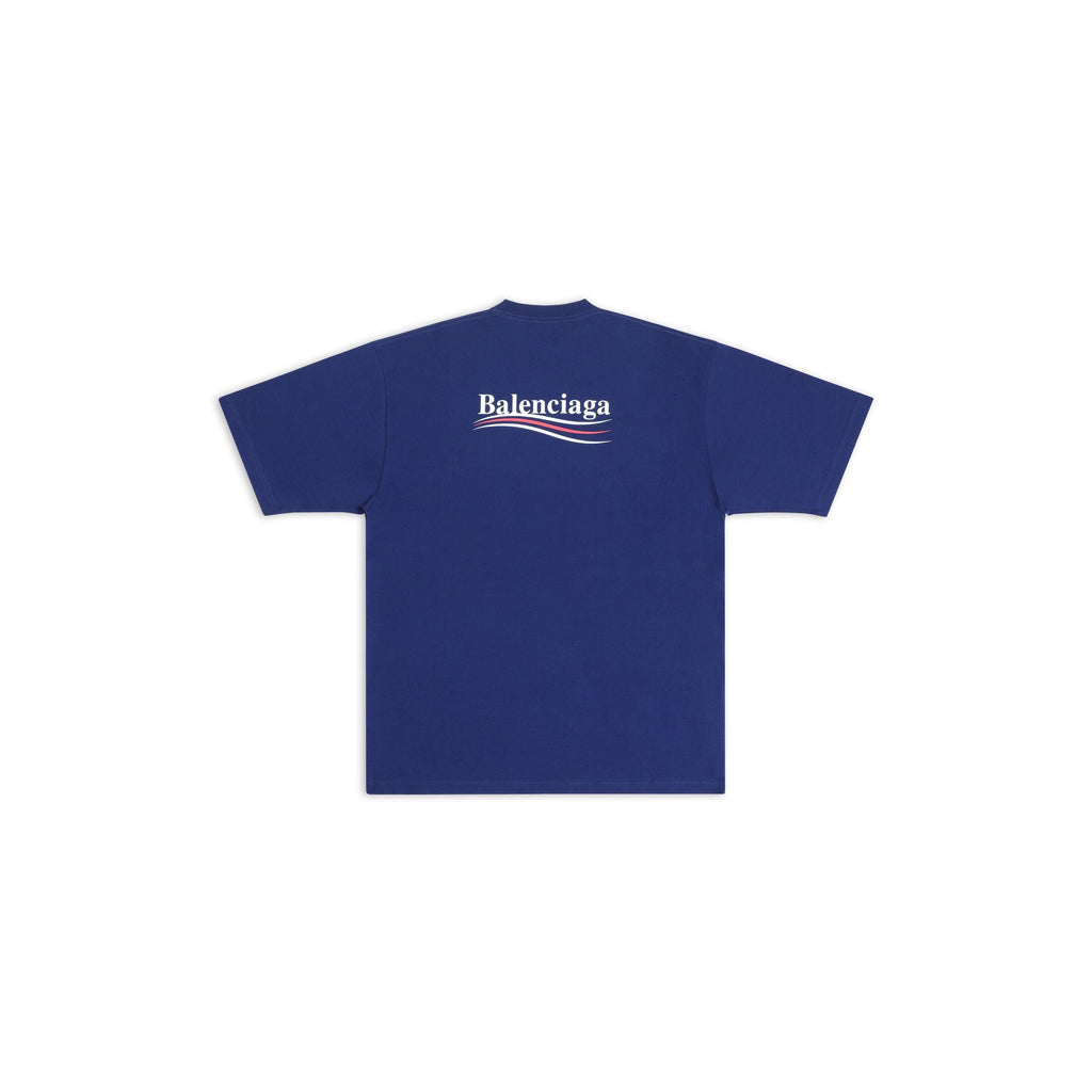Classic round collar cotton print t-shirt