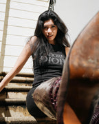 Second-hand style vintage hot diamond sleeveless vest T-shirt