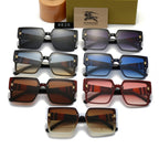 Unisex Fashion Large Frame Plaid Sunglasses