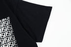 Double FF Letter Pocket Print T Shirt